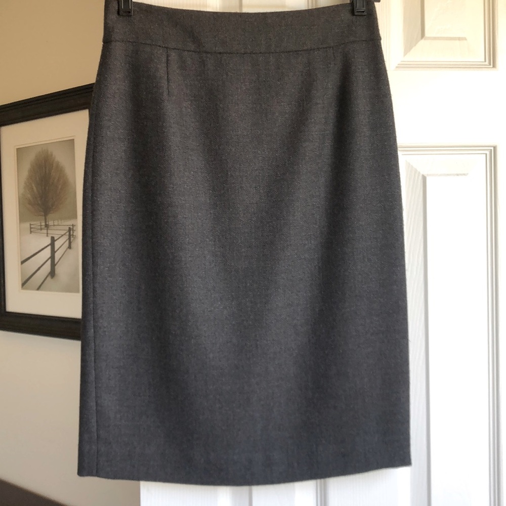 J Crew Soft Wool Pencil Skirt